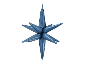 BALON FOLIOWY GWIAZDA 3D 105 CM GRANAT