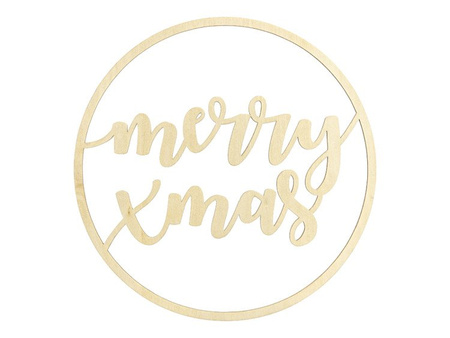 Zawieszka dekoracyjna Merry Xmas, 28cm (1 karton / 20 szt.)