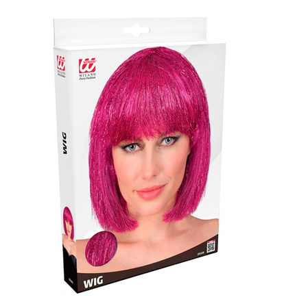 PERUKA Z GRZYWKĄ RÓŻOWA