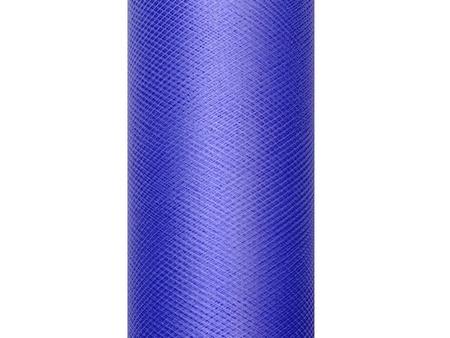 TIUL GŁADKI GRANATOWY 15 cm x 9 m