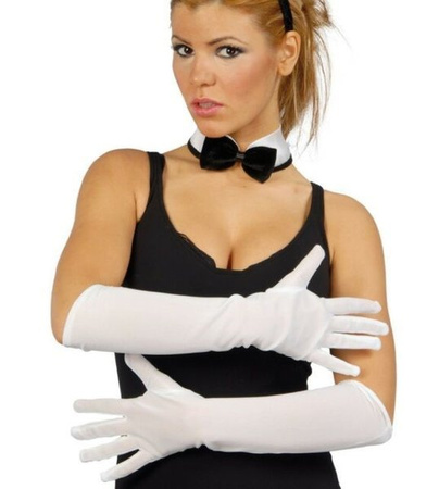 RĘKAWICZKI BIAŁE DŁUGIE