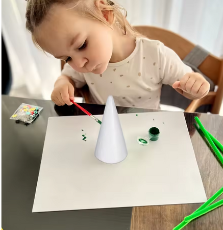 STOŻEK STYROPIANOWY 17.5 CM DIY ŚWIĄTECZNY