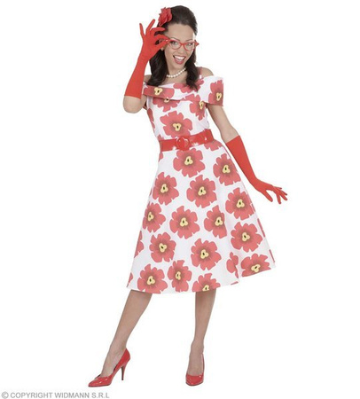 RĘKAWICZKI CZERWONE LYCRA 37 CM