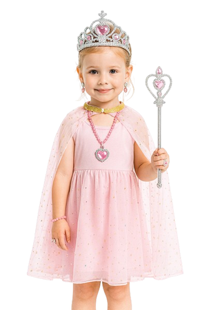 ZESTAW KSIĘŻNICZKI: PELERYNA + ZESTAW BIŻUTERII 