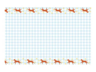 OBRUS PAPIEROWY KONIE 180X120 CM