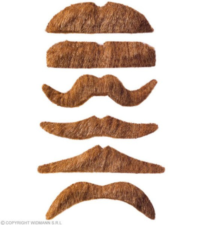 WĄSY BLOND MAŁE MOCNO WYWINIĘTE