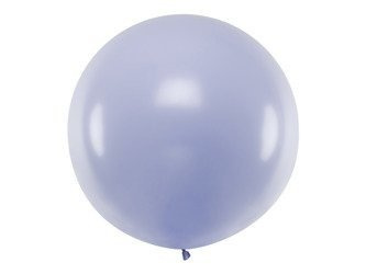 BALON LATEKSOWY 1 M OKRĄGŁY PASTEL JASNY LILIOWY