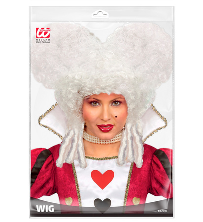 PERUKA BIAŁA PUKLE