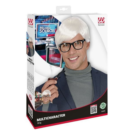 PERUKA BIAŁA MĘSKA