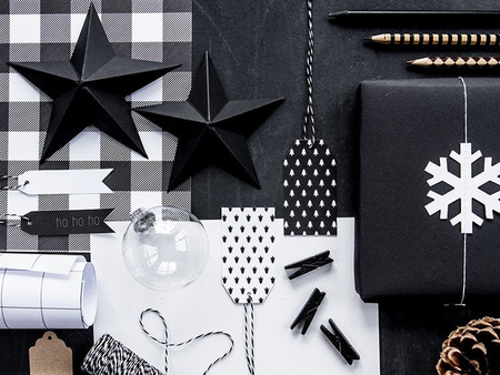 KLAMERKI DREWNIANE CZARNE 10 szt.