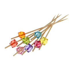 PIKERY WYKAŁACZKI KOKTAJLOWE Z KRYSZTAŁKAMI 24 SZT.