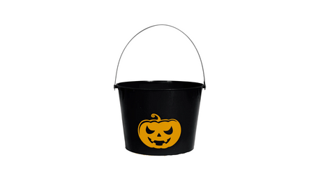 WIADERKO HALLOWEENOWE LED CZARNE 15 X 20 CM