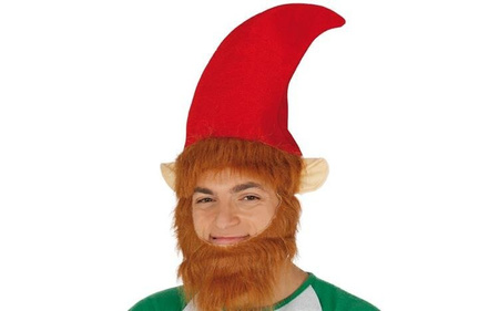 CZAPKA ELFA Z BRODĄ