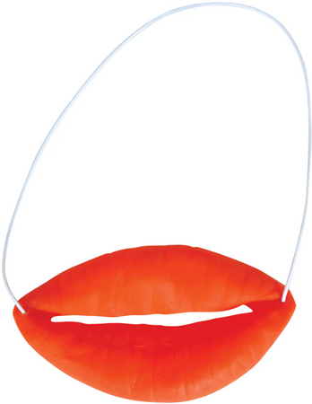 LATEKSOWE GROTESKOWE CZERWONE USTA