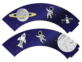 PAPILOTKI NA MUFFINKI KOSMOS 6 SZT.