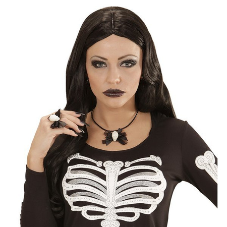 PIERŚCIONEK BROKATOWY SZKIELETOR 