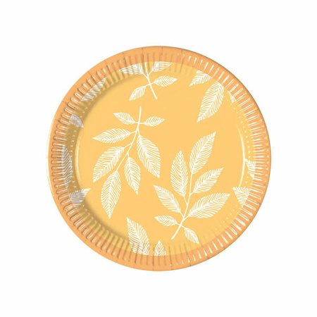 TALERZYKI POMARAŃCZOWE GAŁĄZKI 20 CM 8 SZT.