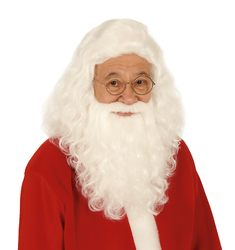 PERUKA GWIAZDORA Z BRODĄ I WĄSAMI