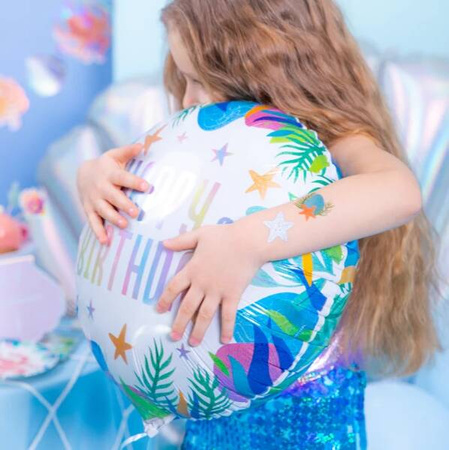 BALON FOLIOWY HAPPY BIRTHDAY OCEAN 45 CM
