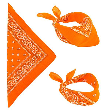 BANDANA POMARAŃCZOWA CHUSTA