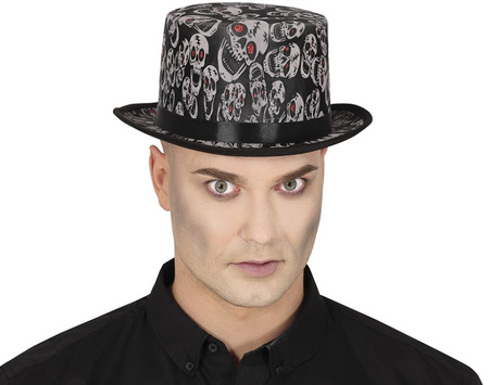 KAPELUSZ W CZASZKI HALLOWEEN