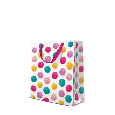 TORBA PREZENTOWA POMPONY 20 x 25 x10 CM