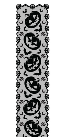 BIEŻNIK CZARNY DYNIA 45X200 CM 