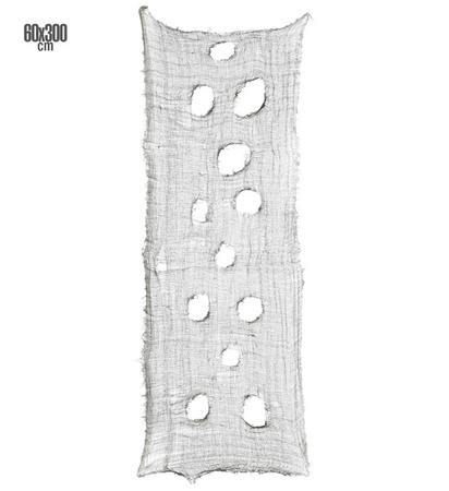 SZARA SIEĆ OBRUS PAJĘCZYNA 60X300 CM