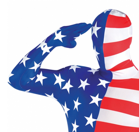 STRÓJ DRUGA SKÓRA FLAGA AMERYKI