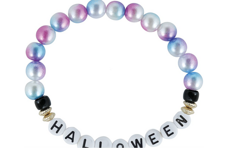  ZESTAW 3 BRASOLETEK HAPPY HALLOWEEN Z KORALIKAMI 