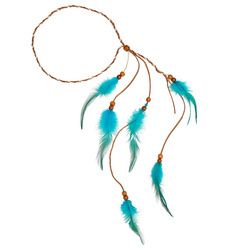 OPASKA INDIAŃSKA Z PIÓRKAMI