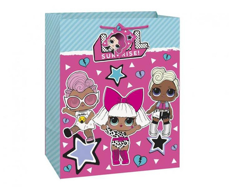 Torebka prezentowa LOL SURPRISE, 33 x 26 cm, 1 szt. urodziny