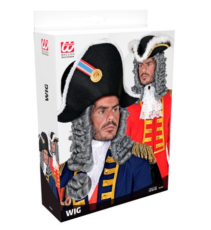 PERUKA DOWÓDCY SZARE LOKI