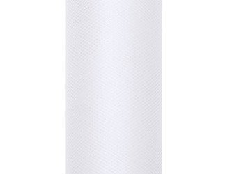 TIUL GŁADKI BIAŁY 15 cm x 9 m