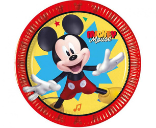 TALERZYKI PAPIEROWE MYSZKA MICKY 20 CM 8 SZT