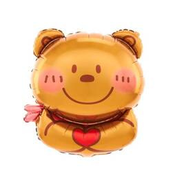 BALON FOLIOWY MIŚ Z SERDUSZKIEM 58x75cm