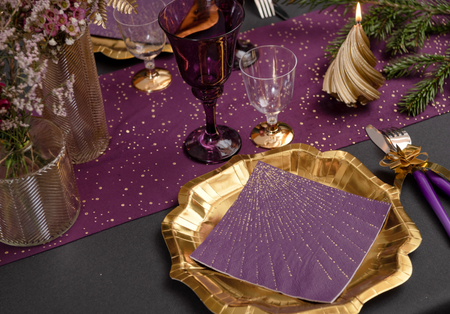 SERWETKI PAPIEROWE PROMIENIE FIOLETOWE 33 CM 10 SZT