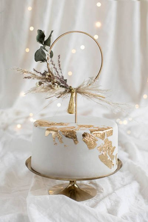 TOPPER DREWNIANY OBRĘCZ, 24.5 CM