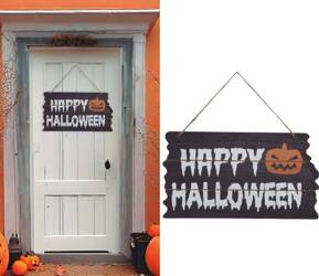 TABLICZKA WESOŁEGO HALLOWEEN 34 X 19 CM