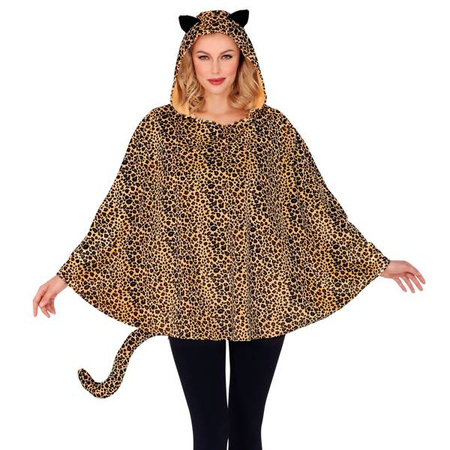 LEOPARDO (poncho con cappuccio)
