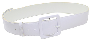 BIAŁY LAKIEROWANY PASEK 120 CM