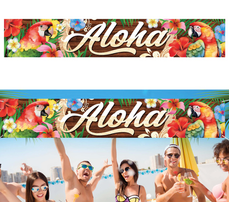 HAWAJSKI BANER ALOHA 290 X 50 CM