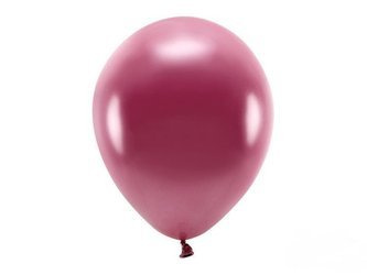 BALONY ECO 30cm METALIZOWANE BORDO 10szt