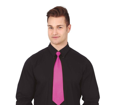 KRAWAT W KOLORZE FUKSJI 40 CM