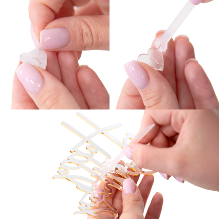 TOPPER NA BOK TORTU HAPPY BIRTHDAY ZŁOTY LUSTRZANY