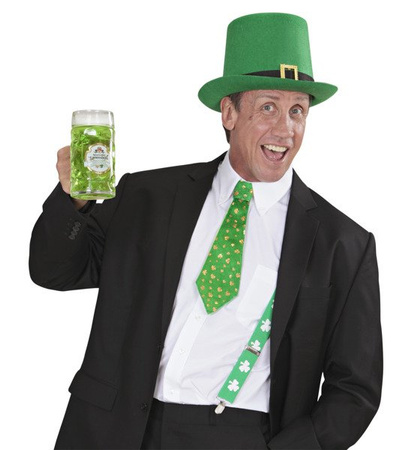 KRAWAT ZIELONY ŚW.PATRYKA