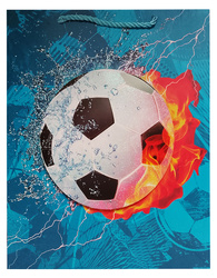 TORBA PREZENTOWA NIEBIESKA PIŁKA 31 X 40 X 12 CM