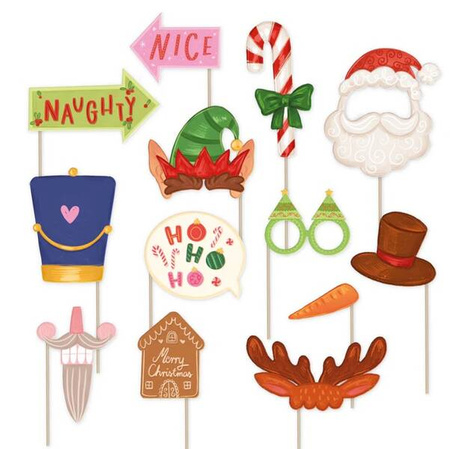 REKWIZYTY DO ZDJĘĆ BOŻE NARODZENIE 13 SZT