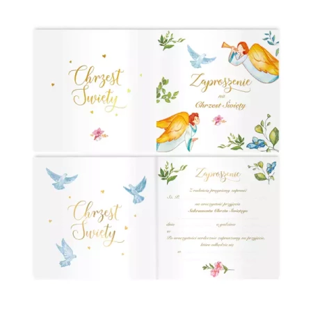 ZAPROSZENIA NA CHRZEST ŚWIĘTY