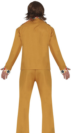 STRÓJ MĘSKI DISCO MUSZTARDOWY